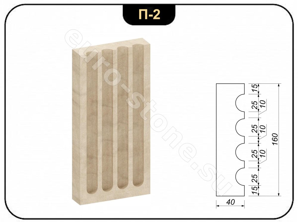 Пилястры из камня песчаника