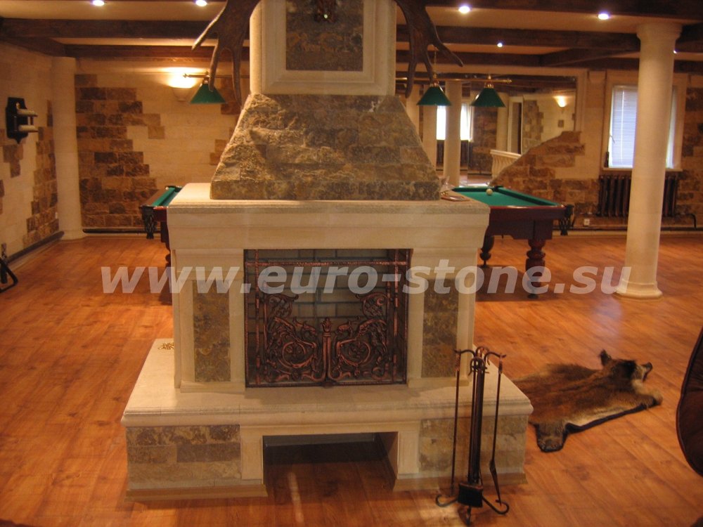 Камины из ракушечника