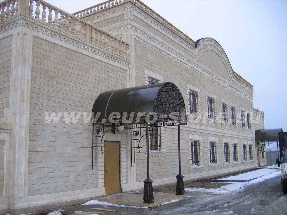 Облицовка натуральным ракушечником